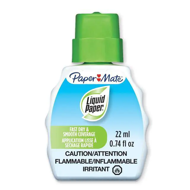 Alt view image 4 of 5 - Liquid Paper Correction Fluid, White, 22 ml, 3 Count - Fast Dry, Smooth Coverage
