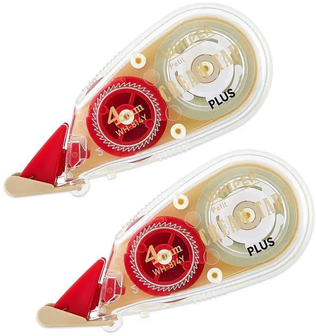 Main image of WH-814Y Correction Tape, Whitepaper Pouch, Cream Tape, 0.2 inches (4 mm), 51-642 x 2