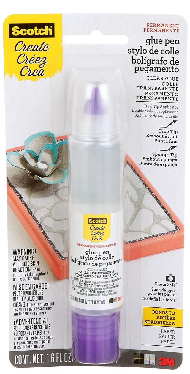 Main image of Scrapbookers Glue, 1.6 oz, Two-Way Applicator Dual Tip, Photo-Safe, Acid-Free, Non-Toxic Adhesive for Crafts and Scrapbooking