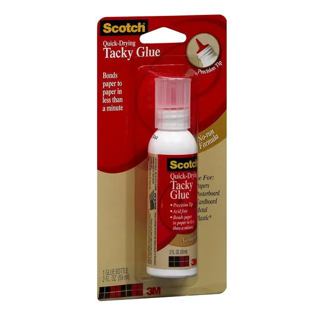 Alt view image 3 of 5 - Commercial Office Supply - Tacky Glue, Quick Drying, Dries Clear, Nontoxic, Acid-free, 2 oz - Sold as 1 PK - Scotch Quick-drying Tacky Glue offers an ideal way to bond papers, foam