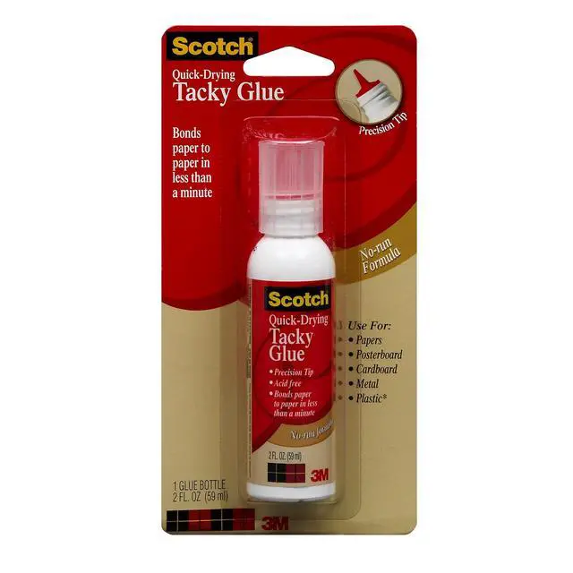 Alt view image 4 of 5 - Commercial Office Supply - Tacky Glue, Quick Drying, Dries Clear, Nontoxic, Acid-free, 2 oz - Sold as 1 PK - Scotch Quick-drying Tacky Glue offers an ideal way to bond papers, foam