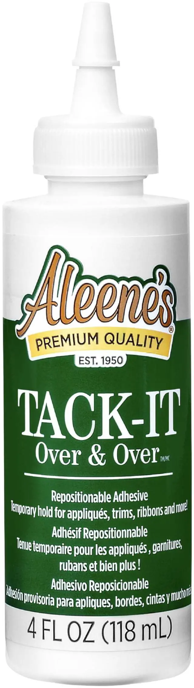 Main image of Tack-It Over & Over Liquid Glue 4 fl oz, Repositionable and Removable Adhesive, Clear