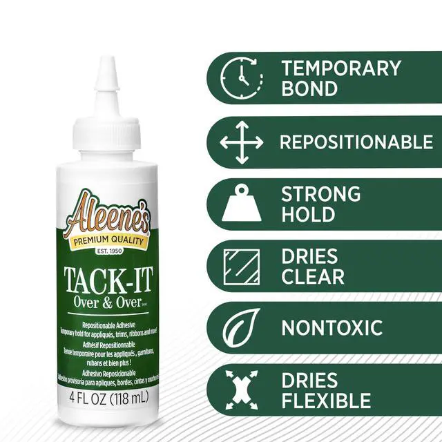 Alt view image 3 of 7 - Tack-It Over & Over Liquid Glue 4 fl oz, Repositionable and Removable Adhesive, Clear