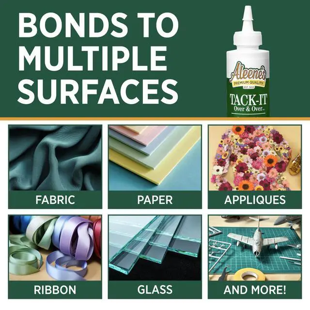 Alt view image 4 of 7 - Tack-It Over & Over Liquid Glue 4 fl oz, Repositionable and Removable Adhesive, Clear