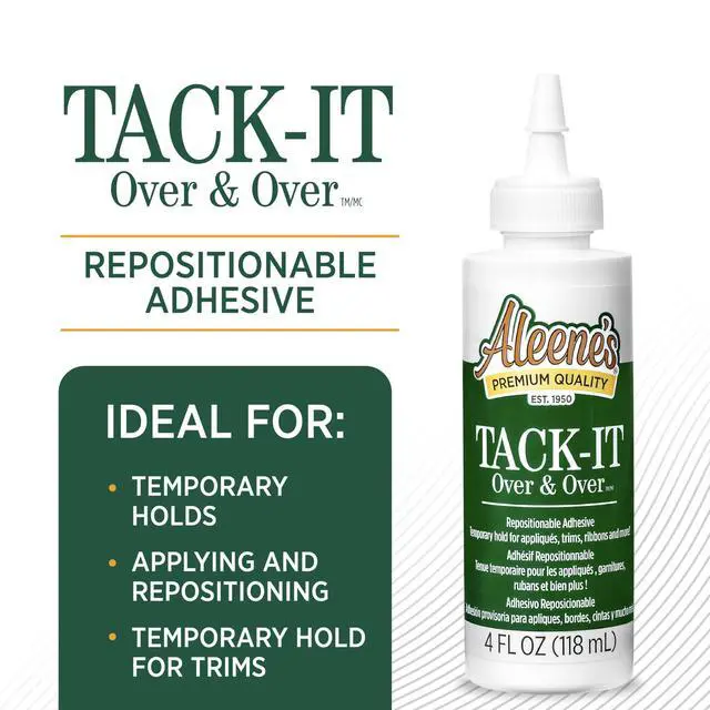 Alt view image 2 of 7 - Tack-It Over & Over Liquid Glue 4 fl oz, Repositionable and Removable Adhesive, Clear