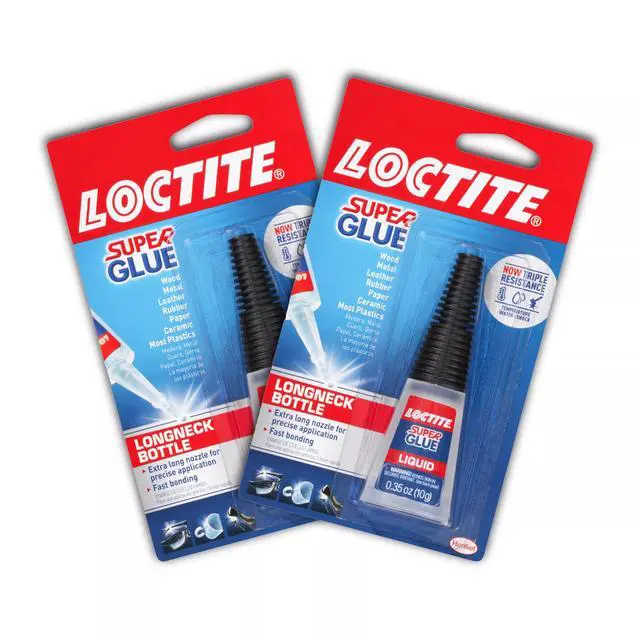 Alt view image 5 of 7 - Super Glue Liquid Longneck Bottle, 10g Bottle (Pack of 2) Instant Adhesive for Plastic, Wood & Metal, Clear Superglue with Extra Long Precision Nozzle, QuickDry Formula