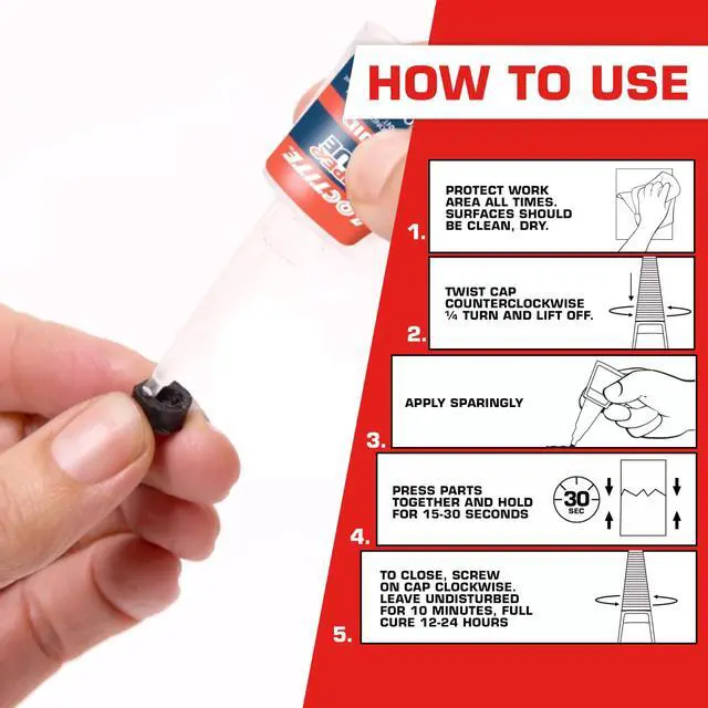 Alt view image 4 of 7 - Super Glue Liquid Longneck Bottle, 10g Bottle (Pack of 2) Instant Adhesive for Plastic, Wood & Metal, Clear Superglue with Extra Long Precision Nozzle, QuickDry Formula