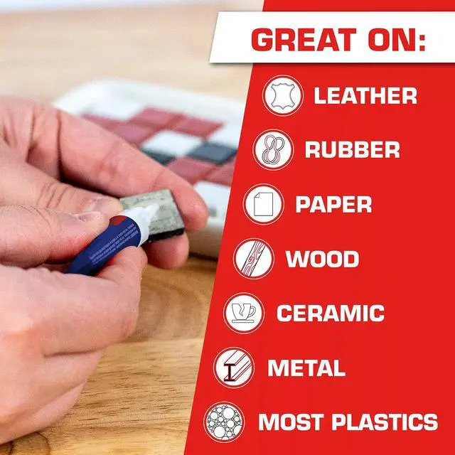 Alt view image 3 of 7 - Super Glue Liquid, Clear, 0.07 fl oz Tube, 2 Pack - Superglue for Plastic, Wood, Metal, Crafts & Repair, Cyanoacrylate Adhesive Instant Glue, Quick Dry