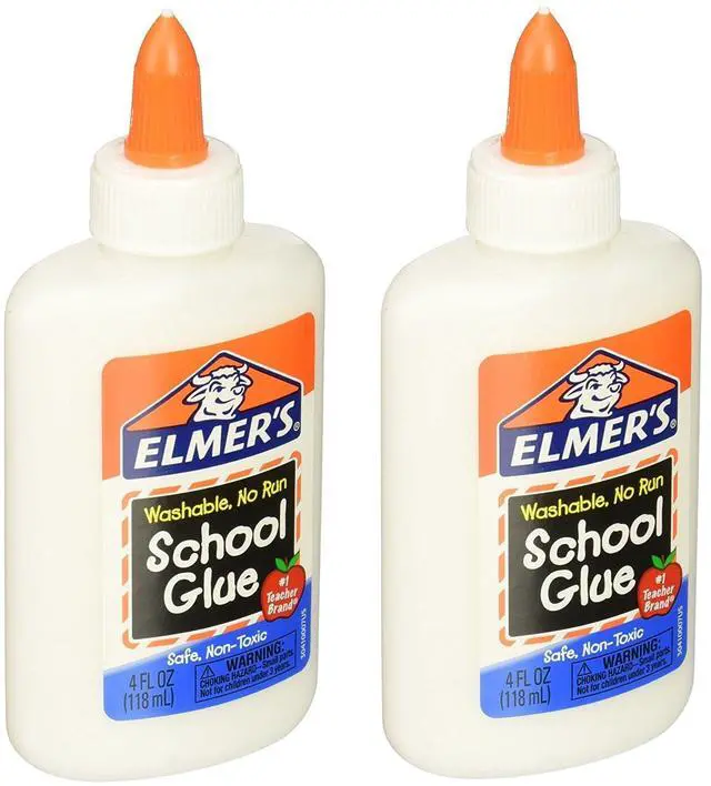 Main image of Washable Liquid School Glue for Kids Art Projects, 4 Ounce, 2 Count | Single serve sticks with vitamins in a STAW box, mix into water bottles for fast refreshment at the gym, desk or on travel