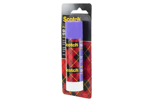 Alt view image 3 of 5 - Mega Purple Glue Stick, 1.4 oz, Acid Free and Non-Toxic | Goes on Purple, Dries Clear, Strong, Fast-Bonding Glue for School, Home and Office Projects, Washable and No-Mess