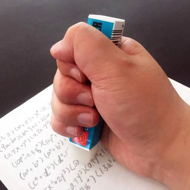 Alt view image 4 of 4 - School Eraser Eraser, White (P-110)