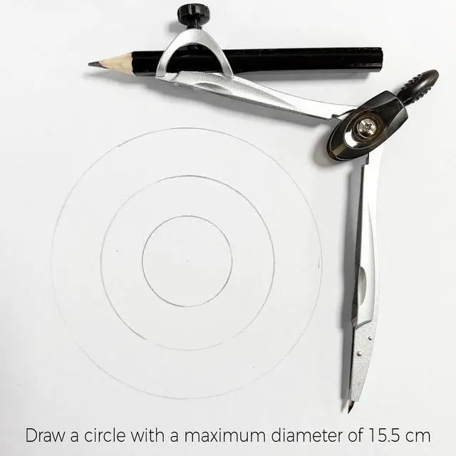 Alt view image 5 of 7 - Protractor and Compass Set with Rulers,Compass Geometry Drawing Tool Set | All-in-One Rulers Compass Kit for Students and Technical Drawing