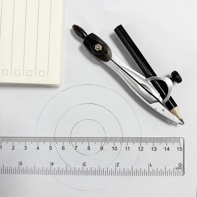 Alt view image 6 of 7 - Protractor and Compass Set with Rulers,Compass Geometry Drawing Tool Set | All-in-One Rulers Compass Kit for Students and Technical Drawing