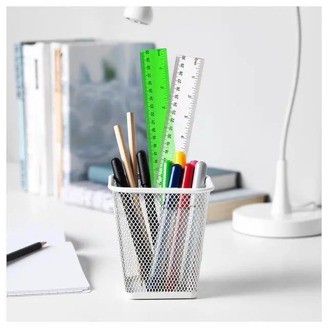 Alt view image 6 of 7 - 30PCS Clear Ruler Plastic Rulers 12 Inch, with Inches and Metric for School Classroom, Home, or Office (Clear)
