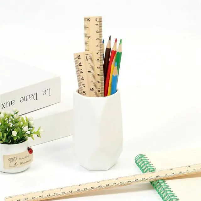 Alt view image 5 of 7 - 3 Pack Wooden Ruler Set, 6, 8, 12 Inch Rulers, High-Quality Metric Ruler, Easy to Read, mm, Sturdy and Durable Straight Edge for Drawing, Home, Office, Engineering