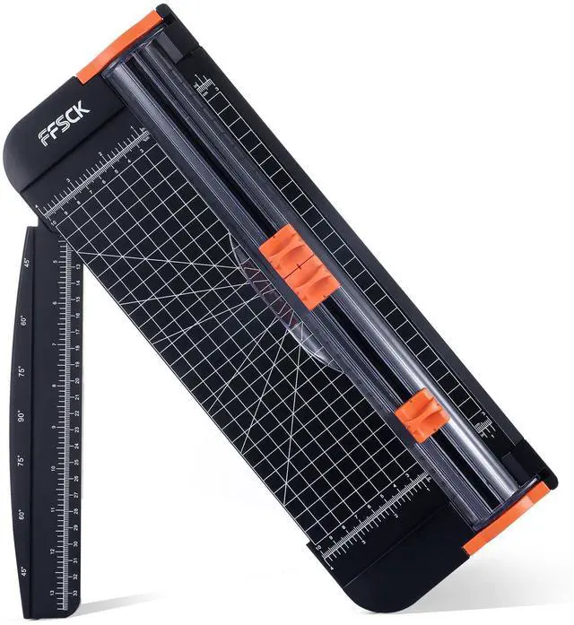 Main image of A4 Paper Cutter Slider 12 Inch Paper Trimmer Photo Cutter, Black | Small Paper Cutter for Classroom Scrapbooking Cutter, Cutter Sliding
