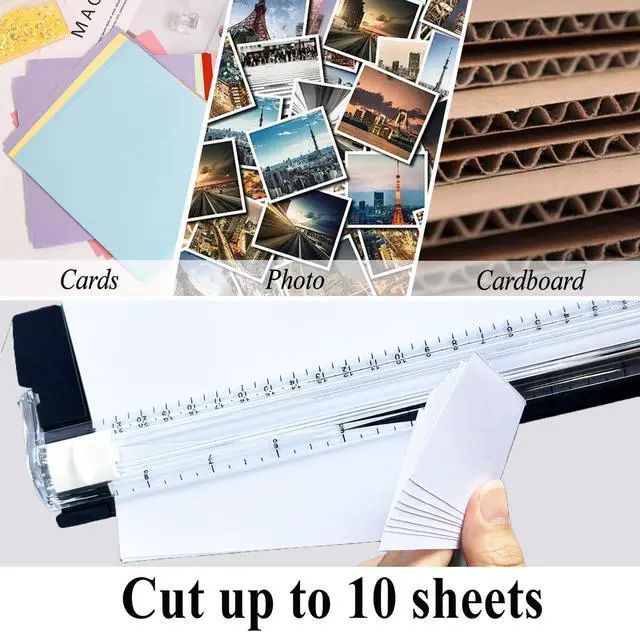 Alt view image 4 of 7 - Paper Cutter Slider,A5 Guillotine Paper Cutter with 3 Security Blader