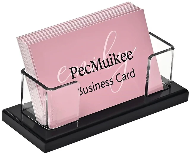 Main image of Business Card Holder for DeskAcrylic Business Card Display Stand,Multiple Business Card Holders for Office, Exhibition, Home, Restaurant (slot 1)
