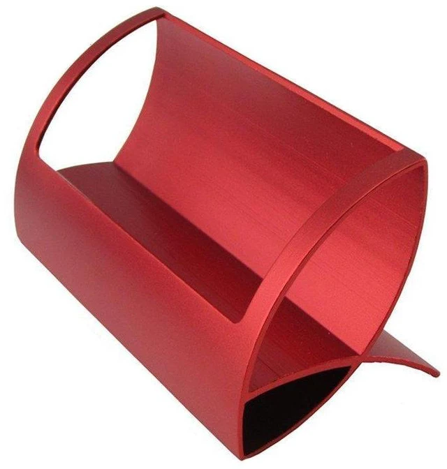 Alt view image 2 of 3 - Aluminum Business Card Holder, Metal Name Card Display Stand | Q-shaped, Hold about 50 standard business cards, Desktop display rack, For office desk, reception counter, trade show booth