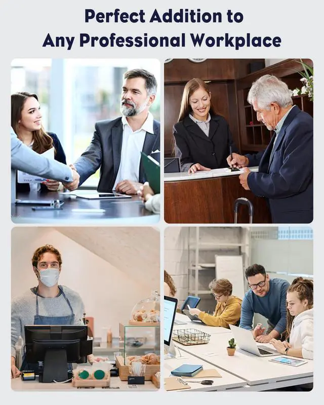 Alt view image 7 of 7 - 2 Pack Acrylic Business Card Holder for Desk, 60 Card Capacity | 1 Slot Clear Business Card Display Stand for Men Women Desktop Business Card Organizer Card Stand for Office Home Exhibition