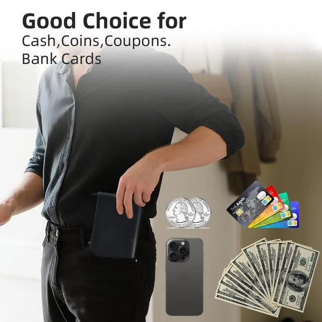 Alt view image 5 of 7 - 2-PCS Money Bags with Zipper, 11x6.1" PU Leather Bank Deposit Bags for Cash | Durable Cash Pouch Keeps Coins, Checks, Receipts Organized; Secure Travel Money Pouch Protects Bills, Passport & Valuables