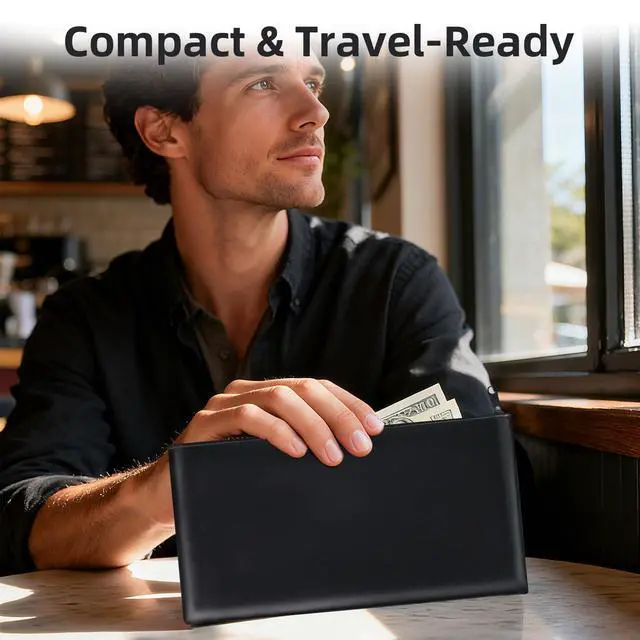 Alt view image 7 of 7 - 2-PCS Money Bags with Zipper, 11x6.1" PU Leather Bank Deposit Bags for Cash | Durable Cash Pouch Keeps Coins, Checks, Receipts Organized; Secure Travel Money Pouch Protects Bills, Passport & Valuables
