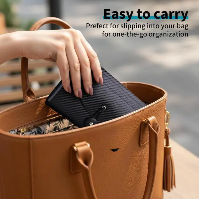 Alt view image 6 of 6 - 13 Pockets Receipt Coupon Organizer, A6 Size Small Accordion File Organizer with Labels for Receipt Cards, Bill Business, Coupons Storage, 7X 4.5 Inches