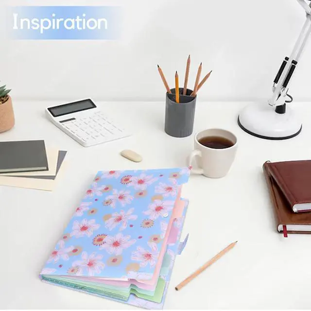 Alt view image 2 of 7 - Flower Series Expanding File Folder, Vintage Floral Elegant Funky Cute Retro Document Organizer for Document Arrangement - Green Floral