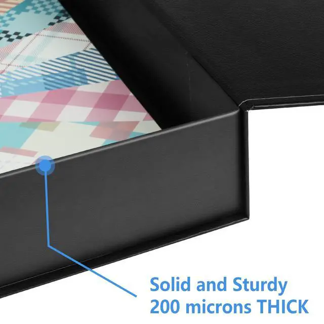 Alt view image 5 of 6 - 12x12 Scrapbook Storage Box for Scrapbooks, Papers and Supplies, Odor Free, Solid Black, 1 PCS 1 Pack