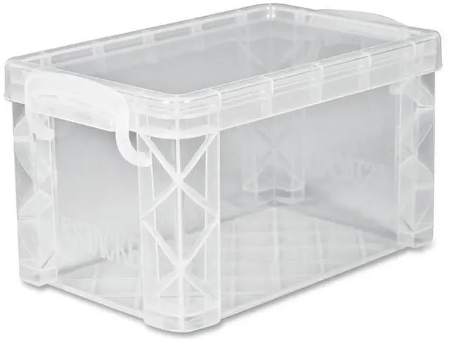 Main image of Storage Case, Snap-tight lid and handles keep contents (40307) | Snap-tight lid and handles keep contents secure | Stackable plastic box is perfect for organizing | Measures 4 x 6 Inches