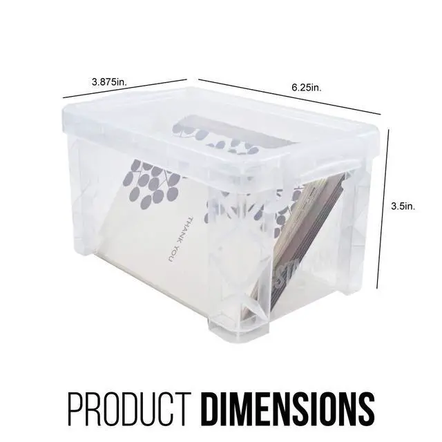 Alt view image 2 of 2 - Storage Case, Snap-tight lid and handles keep contents (40307) | Snap-tight lid and handles keep contents secure | Stackable plastic box is perfect for organizing | Measures 4 x 6 Inches