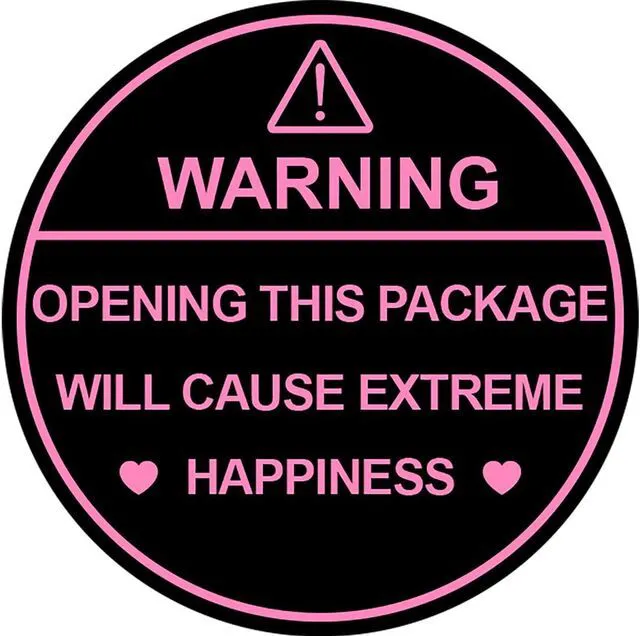 Main image of 150pcs 2 inch Warning Sticker Opening Package Will Cause Extreme Happiness
