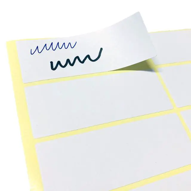 Alt view image 4 of 7 - 500 Pack, 1.5" x 0.5" - File Folder Labels Stickers, Matte White