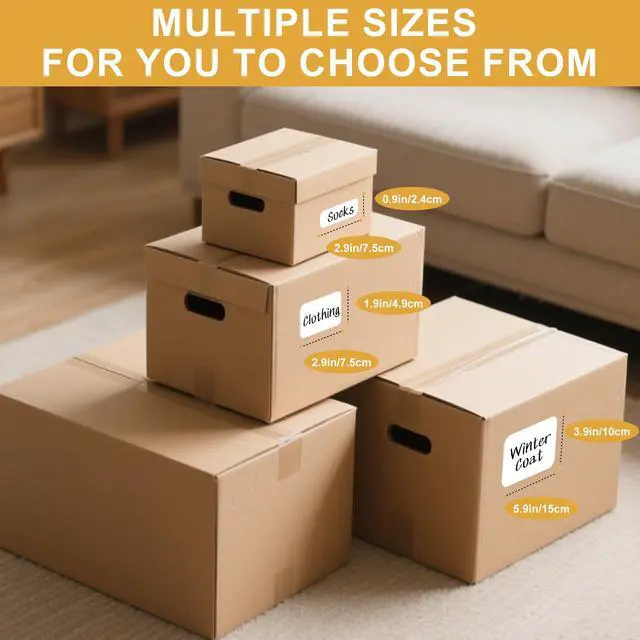 Alt view image 4 of 7 - 160 Pcs Storage Bin Labels with Marker, Removable No Residue Tear Resistant Matte White Blank Labels, Three Sizes for Home School Business Organization (3 Sizes)