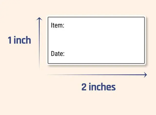 Alt view image 3 of 6 - 200 Pieces, 2" x 1", Removable Food Labels for Freezer Storage | Date Stickers to Write On