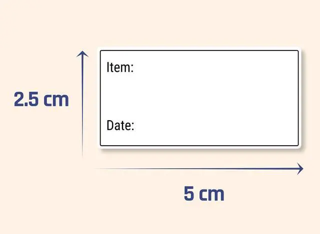 Alt view image 4 of 6 - 200 Pieces, 2" x 1", Removable Food Labels for Freezer Storage | Date Stickers to Write On
