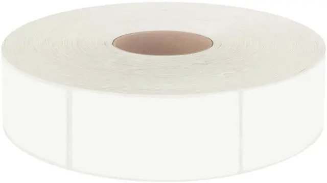 Main image of 600 PCS White Rectangular Stickers, Blank Write On Labels Self-Adhesive Stickers Roll White Name Tags with Permanent Adhesive for File Folders Office School Supplies(1.54 x 0.74)