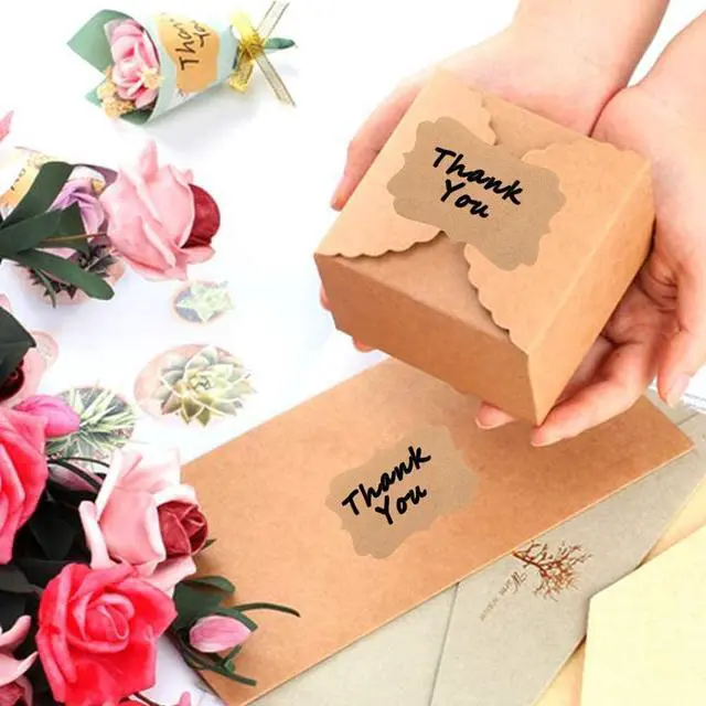 Alt view image 3 of 7 - 2" x 3" Kraft Label Stickers Writable Gift Labels, 200PCS Self-Adhesive Brown Labels for Essential Oil Bottle, Jars, Food Storage or Gift Decoration