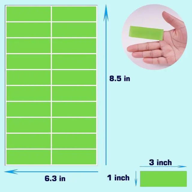Alt view image 3 of 7 - 400 Pcs Colored Label Stickers 3 x 1 Inch Write Coding Labels 10 Colors | EGRETLFSAIL Rectangle File Folder Self-Adhesive for File Folders,Box Moving,Garage Sale,Price Tags,Study and Work