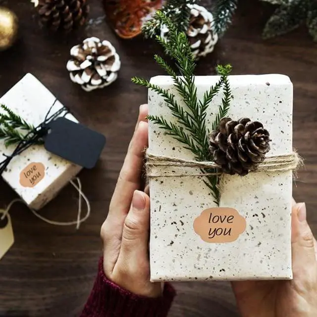 Alt view image 3 of 7 - 150 Pcs 2" x 3" Present Tags Name Labels Sticker Self-Adhesive Customize Holiday Present Stickers Labels for Jars, Present, Name Tags, Mason Jars Stickers