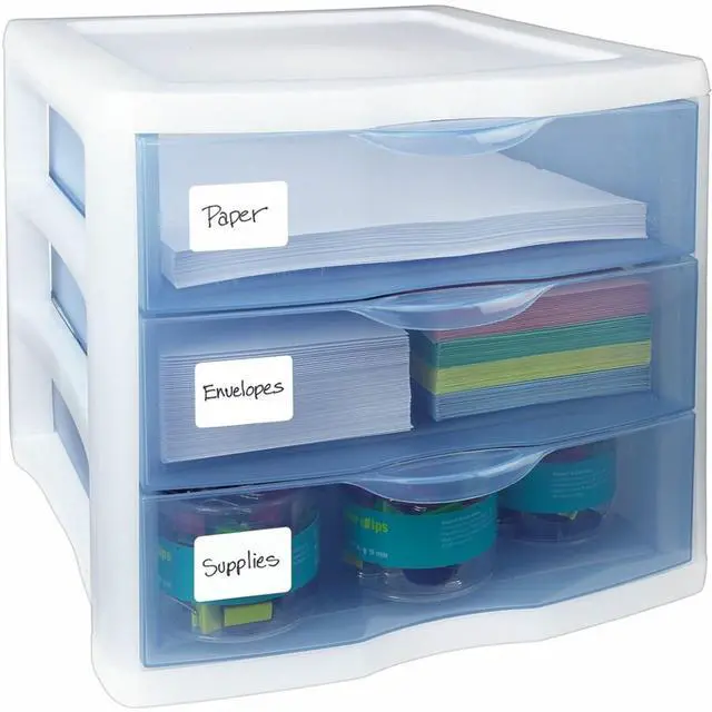 Alt view image 3 of 6 - Self-Adhesive Removable Labels, 1 x 1.5 Inches, White, 500 per Pack (05434)