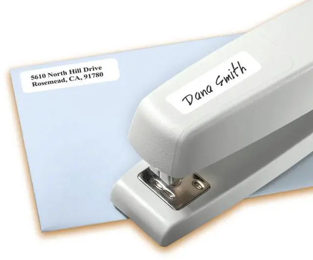 Alt view image 2 of 6 - Self-Adhesive Removable Labels, 0.5 x 1.75 Inches, 840 Per Pack, White Label Stickers (05422)