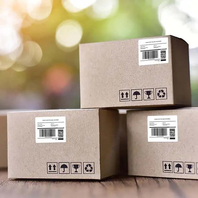 Alt view image 5 of 7 - 3-1/3" x 4" Shipping Labels, Printable White 6 UP Label for Laser/Inkjet Printers, Self Adhesive FBA Address Matte Mailing Label Stickers(50 Sheets, 300 Labels)