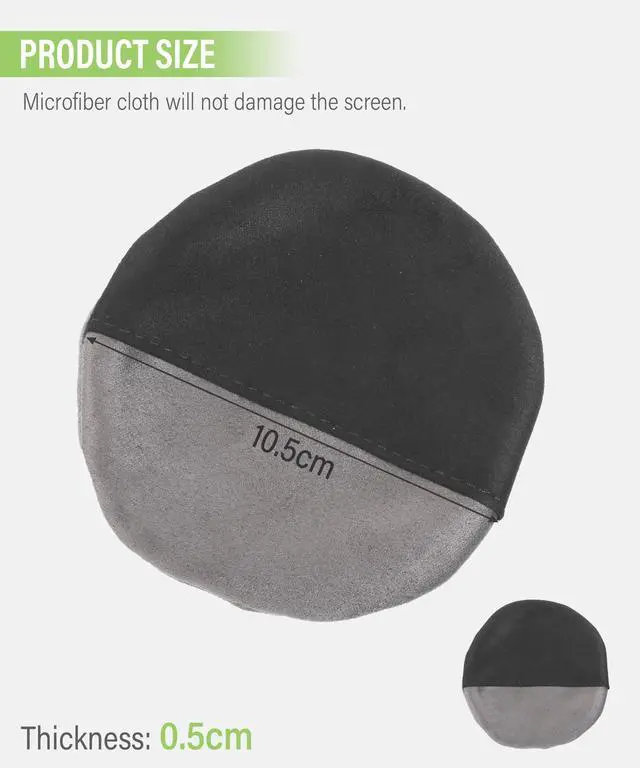 Alt view image 2 of 6 - Car Screen Cleaner,Screen Cleaning Pad Cloth Wipes,Car Accessories Microfiber Touch Screen Cleaner,Soft Cloth Wipes for Tesla Central Control Screen,Car Dashboard/Display (Round)