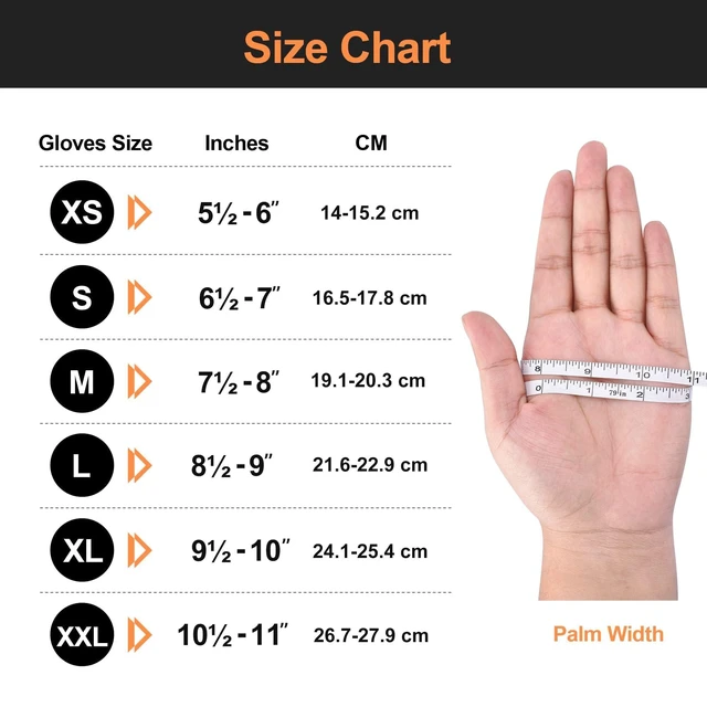 Alt view image 7 of 7 - Heavy Duty Industrial Orange Nitrile Gloves, 8-mil, Gloves Disposable Latex Free with Raised Diamond Texture Grip, Powder Free, Rubber Glove, Mechanic Gloves,50-ct Box (XXL)