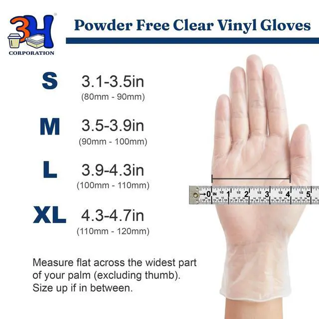 Alt view image 2 of 6 - Clear Vinyl Disposable Gloves - Medium (100 Count), Latex Free & Food Safe - Multipurpose Protective Gloves for Meal Prep, Cooking, Cleaning, and Hair Dye - Powder Free