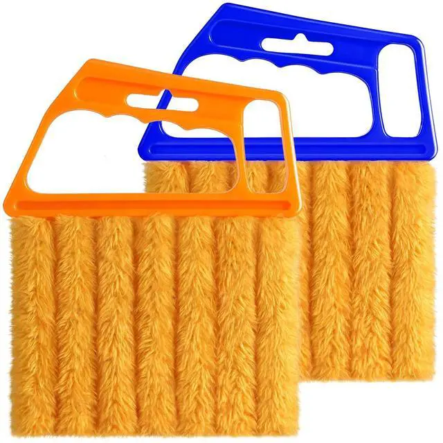 Main image of 2 Pcs Blind Cleaner Duster Tool,Blind Dusters for Cleaning,Cleaning Brush,7 Finger Dusting Cleaner Tool for Window & Air Conditioner,Window Blinds Cleaner Microfiber Washable