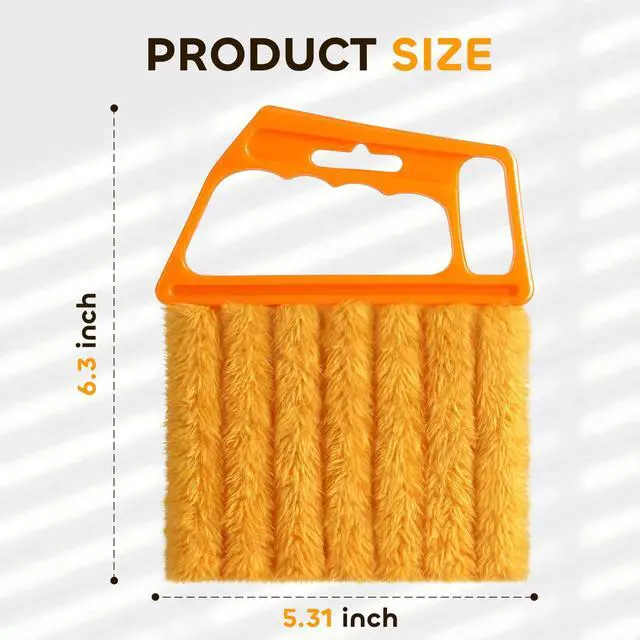 Alt view image 2 of 6 - 2 Pcs Blind Cleaner Duster Tool,Blind Dusters for Cleaning,Cleaning Brush,7 Finger Dusting Cleaner Tool for Window & Air Conditioner,Window Blinds Cleaner Microfiber Washable