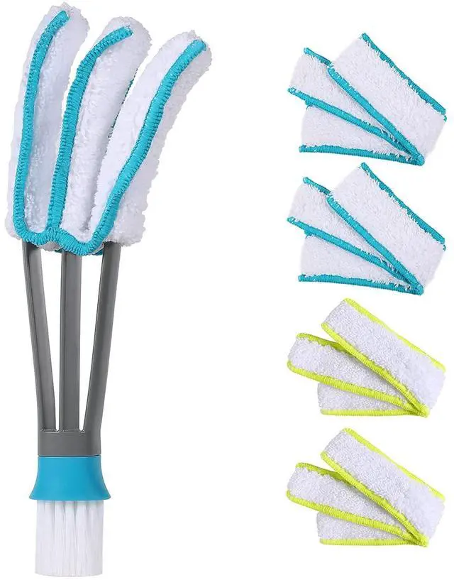 Main image of Blind Duster, Window Cleaner Duster Brush with 5 Microfiber Sleeves | Cleaning Tools for Vertical Blinds Air Conditioner Dust Ceiling Fans Dust Collector