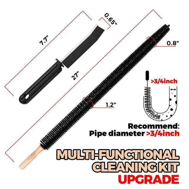 Alt view image 7 of 7 - Dryer Vent Cleaner Kit - 4 Pack Flexible lint Trap Cleaner Tools | Deep Cleaning Tool for Fridge, Washer, Stove Gaps & Tight Spots Crevice & Brush Set Boosts Efficiency, Reduces Fire Risk
